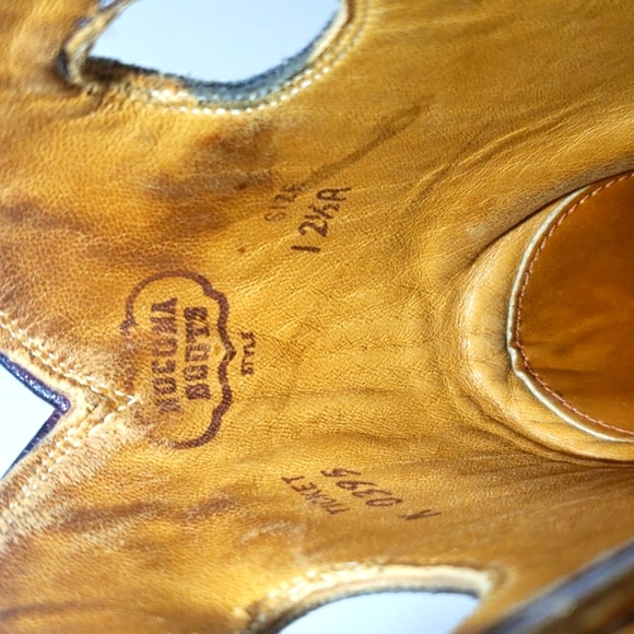 Nocona Cowboy Boots Vintage 1980s Dark Chocolate Tall Women's Size 12 1/2 R - Picture 9 of 16